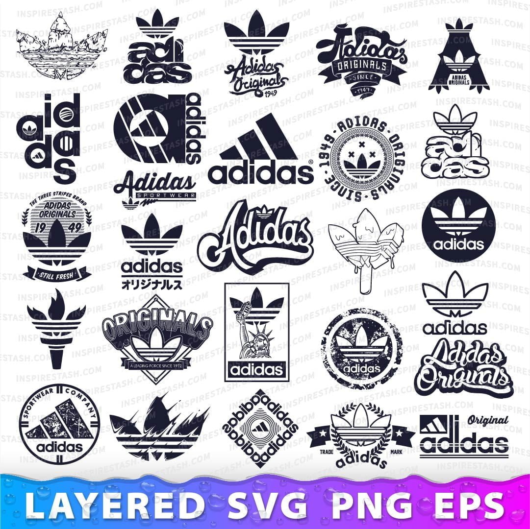 Adidas Logos Collection SVG PNG EPS InspireStash