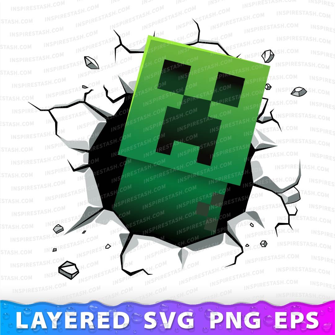 creeper head transparent minecraft creeper face